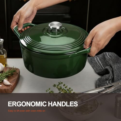 Enameled Cast Iron Dutch Oven (5.5 Quart / Bamboo Shadow)