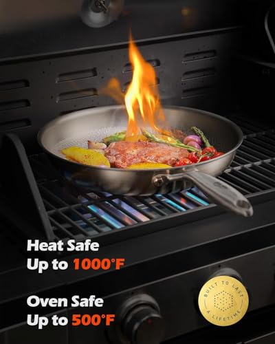 Titanium pans for cooking