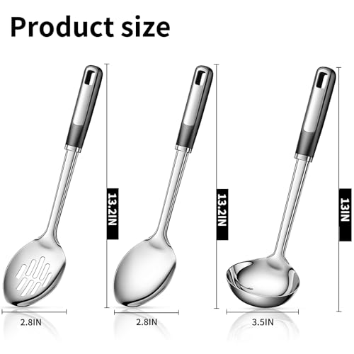 Cooking Spoons Set (Stainless Steel Ladle(3 Piece))