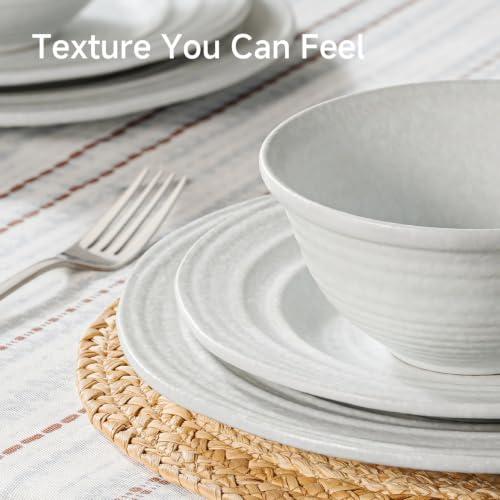 Handmade Stoneware Dinnerware Set (Artisan Ivory / service for 6)