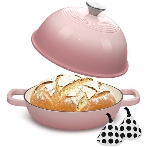 Cast Iron Dutch Oven Pot with Lid (Pink)