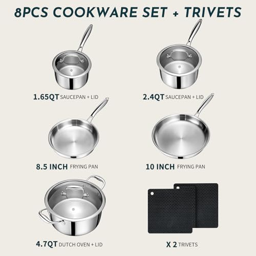 3 Ply Stainless Steel Cookware Set