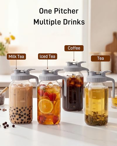 64 oz Cold Brew Coffee Maker (64 oz-Grey-1 Pack)