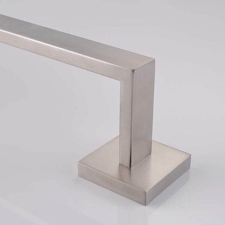 TASTOS 16 Inch Towel Bar Rack Brushed Nickel, Stainless Steel Modren Square Towel Holder for Bathroom Kitchen Wall Mounted