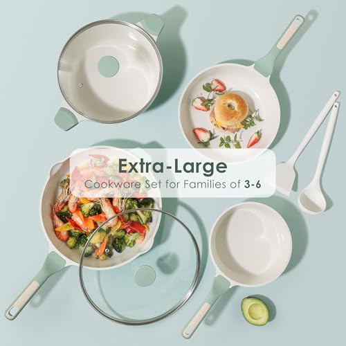 Nonstick Ceramic Cookware Set Large 13