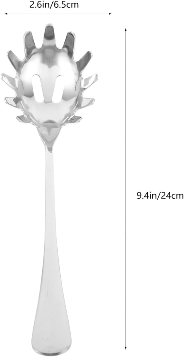 Noodle Spoon Steel Stainless Steel Pasta Spoon:spaghetti Spoon Spaghetti Server Pasta Fork - Spaghetti Fork for Home Kitchen Restaurant