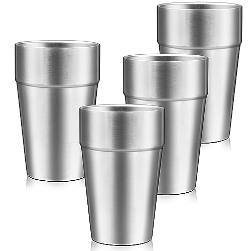 Metal Cups For Drinking (stepped / 16oz,4pcs)