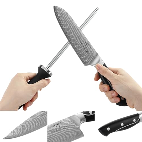 Damascus Kitchen Knife Sets (9 Count)