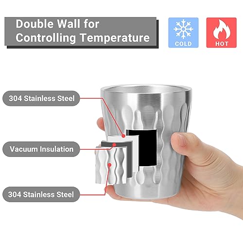 Stainless Cups (fire diamond-patterned / 10oz,4pcs)