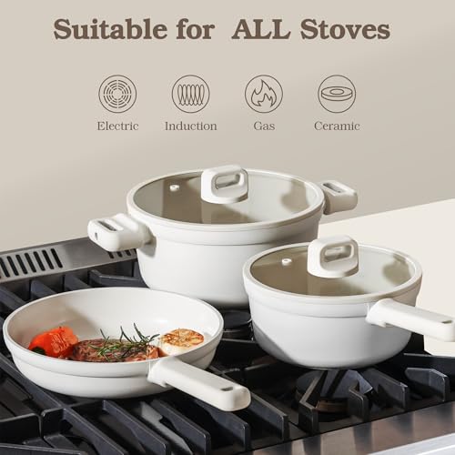 Ceramic Pots and Pans Set Nonstick