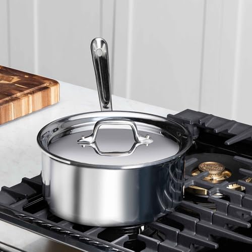 D3 Stainless Steel 2 Qt Saucepan with Lid
