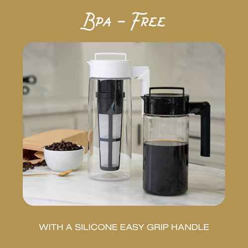 Deluxe Cold Brew Coffee Maker (Black / 1 qt)