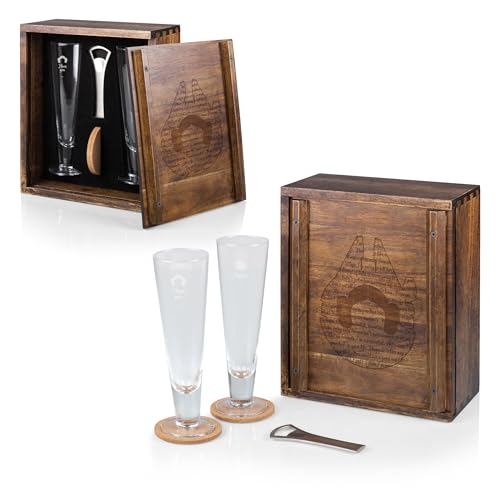 Star Wars Han Solo and Leia Organa Drinking Glasses Gift Set