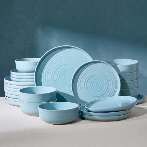 Ceramic Dinnerware Sets for 8 (Ice Blue)