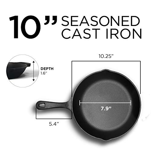 10 Inch Cast Iron Sauté Skillet (10" Saute Skillet)