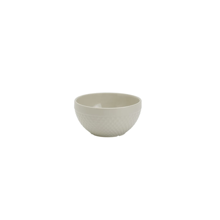 Tabletops Gallery Hobnail Style 4 Piece Timeless Grey Stoneware Nesting Mixing Bowl Set for Baking and Cooking