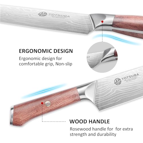 9 Inch Japanese Chef Knife with Full Tang Rosewood Handle