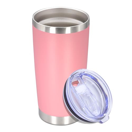 20 oz Tumbler Insulated Tumblers Stainless Steel Coffee Mug (Pink)