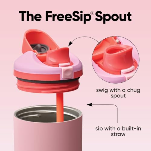FreeSip Tumbler Stainless Steel Water Bottle 30 oz Angel Food Cake (Angel Food Cake / 30.1 Ounces)