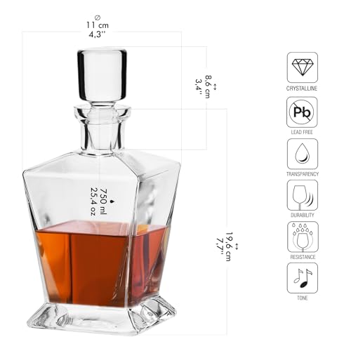 Whiskey Decanter with Lid