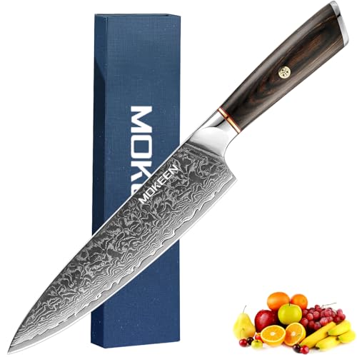 Chef Knife 67 Layers VG10 Damascus Kitchen Knife 8 Inch Sharp Knife Wood Handle