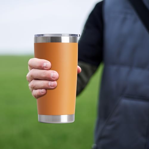 20oz Stainless Steel Tumblers Bulk (Orange-A / 12 Count (Pack of 1))