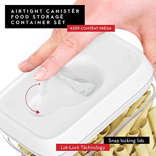 Pasta Storage Containers for Pantry (Set of 2 Pasta - 2 Quarts)
