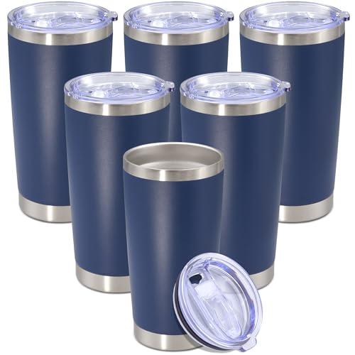 20 oz Tumbler Insulated Tumblers Stainless Steel Coffee Mug (Navy)