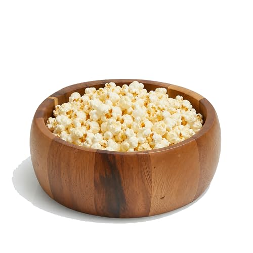 Woodard & Charles Acacia Wood Individual Salad & Snack Bowl (Single 6 1/2" x 2 1/2" Salad Bowl)