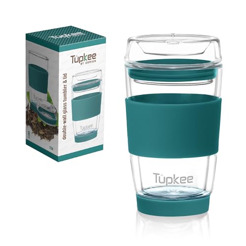 Double Wall Glass Tumbler (Cyan)