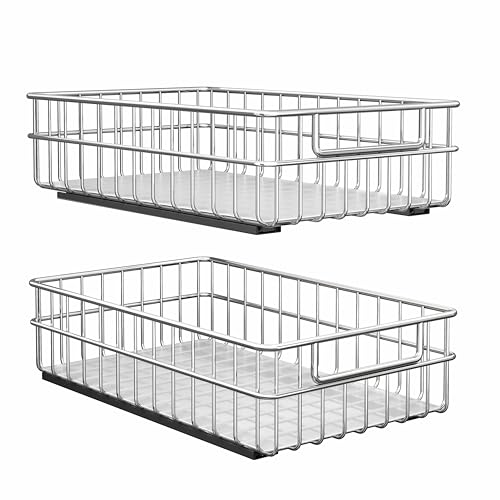 Pull out Cabinet Organizer ((11.8"W x 16.5"D x 4.7"H))