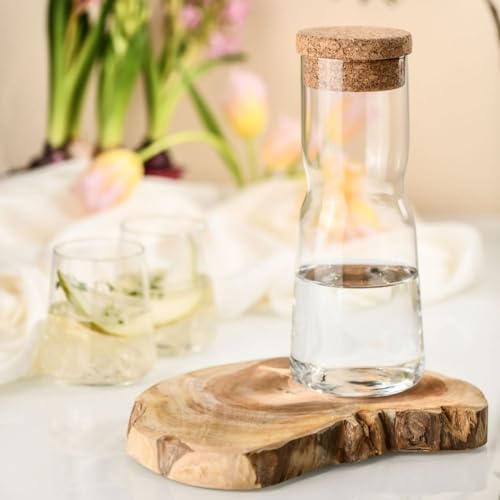 Water Carafe with Cork Stopper