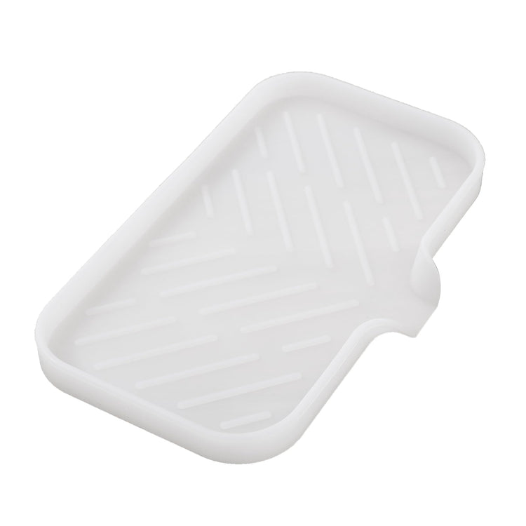 Silicone Soap Dish with Drain Spout