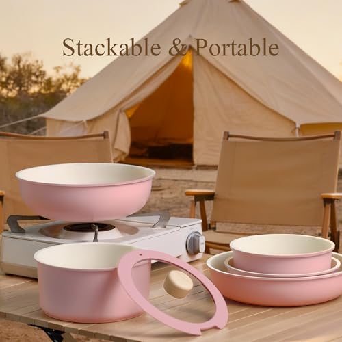 19pcs Pots and Pans Set Non Stick