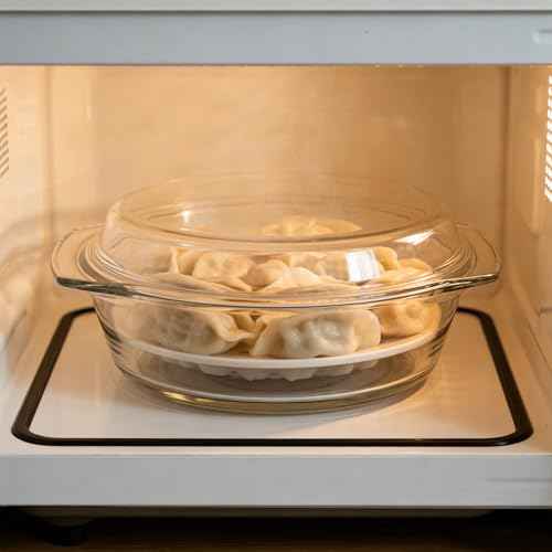 Microwave Steamer with Lid And Ceramic Steaming Tray