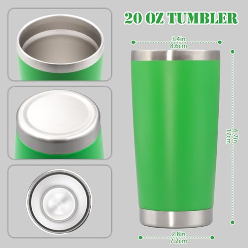 20 oz Tumbler Insulated Tumblers Stainless Steel Coffee Mug (Green)