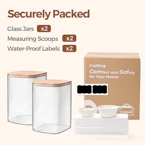 Flour Sugar Storage Containers 4 Qt (4 qt x 2)