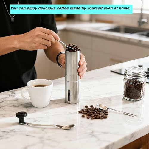 Manual Coffee Grinder with Ceramic Conical Burr