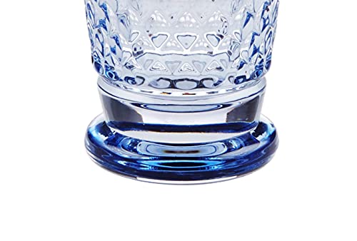 Boston Blue Crystal Highball Glasses (4 Count)