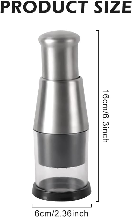 Mini Manual Food Chopper Manual Pressed Chopper,Stainless Steel Pressed Garlic Choppers Multi-functional Garlic Press,for Mincing Garlic,Peppers,Onions