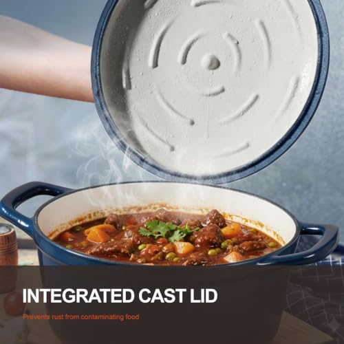 Enameled Cast Iron Dutch Oven (5.5 Quart / Midnight Sapphire)
