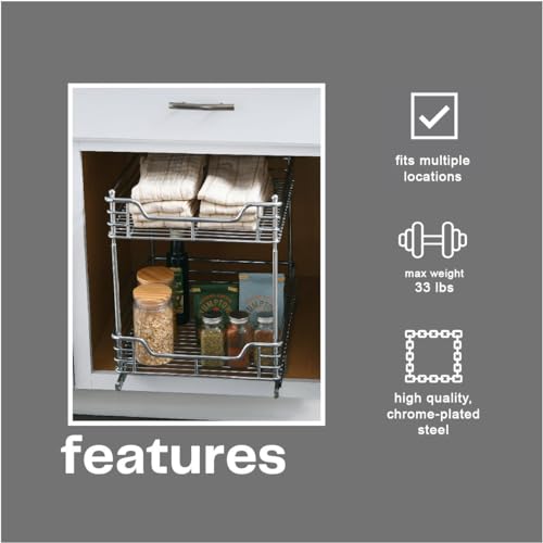 Chromed Steel 2 (2-Tier / 14.25" - Standard)