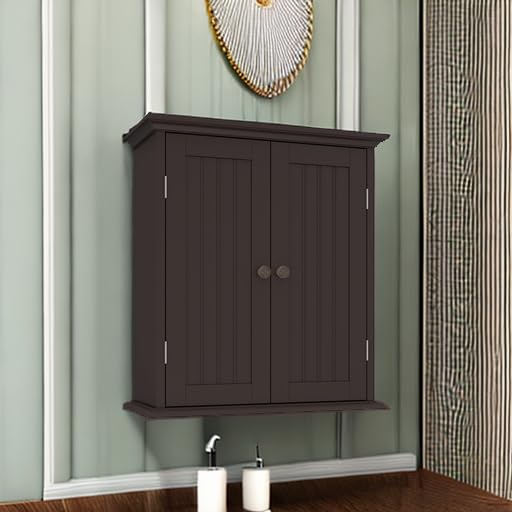 Bathroom Wall Cabinet with 2 Doors