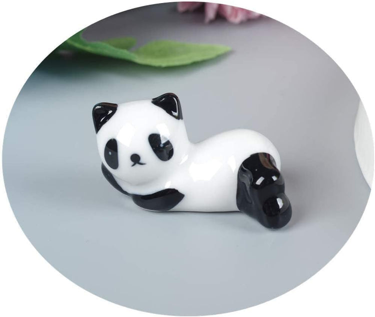 YEYILILINHONG 6PCS Cute Ceramic Panda Chopsticks Rest Rack Stand Holder for Chopsticks, Ceramic Ware Chopsticks Stand Rest Rack,Gift for Boys Girls Kids