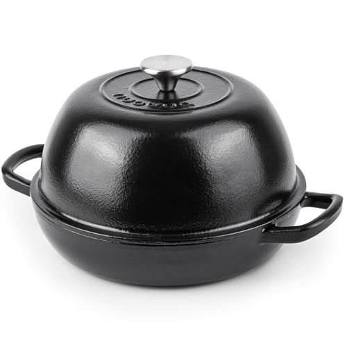 Enamelled Cast Iron Dutch Oven Pot (Black)