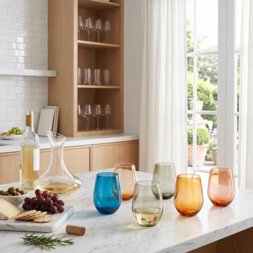 European Style Shatterproof Tritan Stemless Wine Glasses