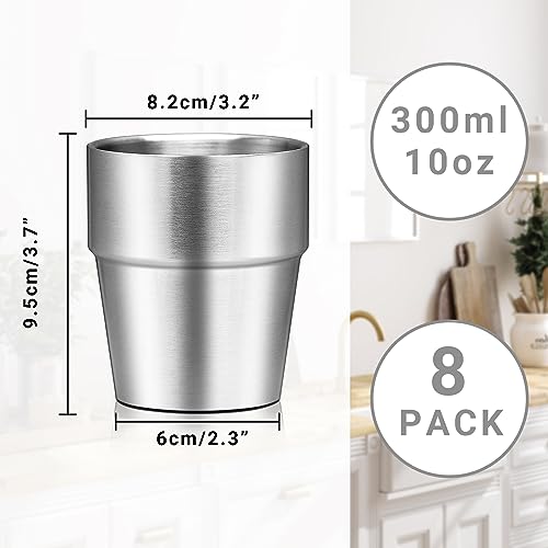 Drinking Glasses Set (stepped / 10oz,8pcs)