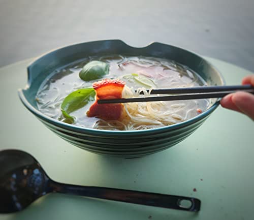4 XL Ramen bowl set (9 inch x4 / Green Black)