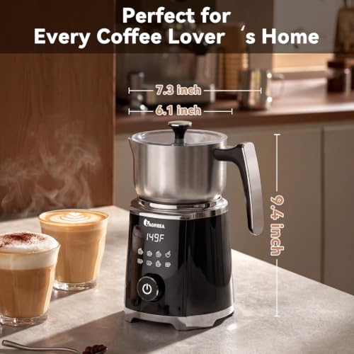 8 in 1 Milk Frother and Steamer (Black)
