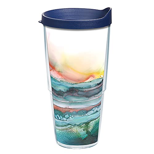 Inkreel Coral Stretch Made in USA Double Walled Insulated Tumbler Travel Cup Keeps Drinks Cold & Hot (24oz / Classic)
